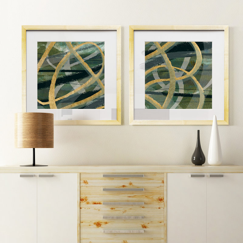 "Baigio I", ensemble de 2 reproductions d’art encadrées sur papier