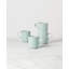 French Perle Scallop Ice Blue Mugs, Set Of 4 By Lenox