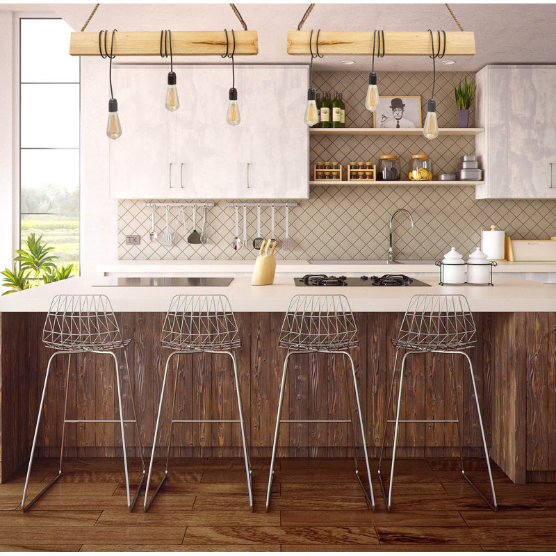 Kerley 3 - Light Brown Kitchen Island Pendant