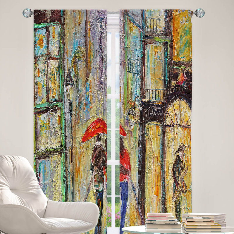 Ensemble de rideaux en polyester 2 pièces, L 20 po x L 52 po