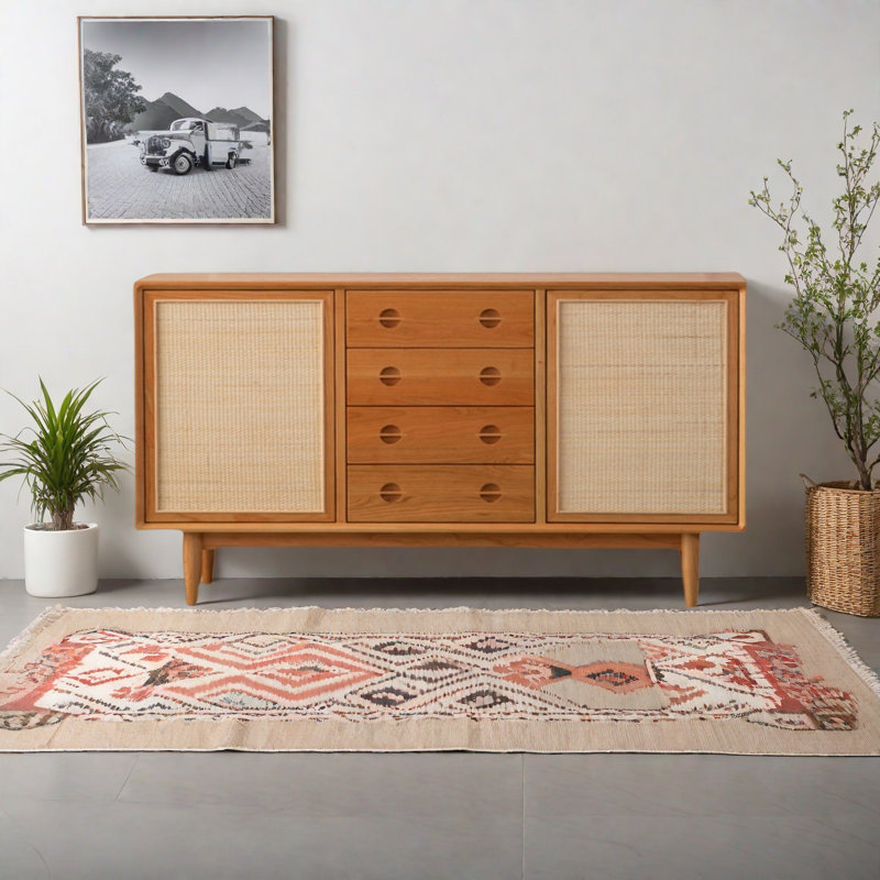 Armoire de rangement simple, H 33,46 po x l 62,99 po x P 15,75 po