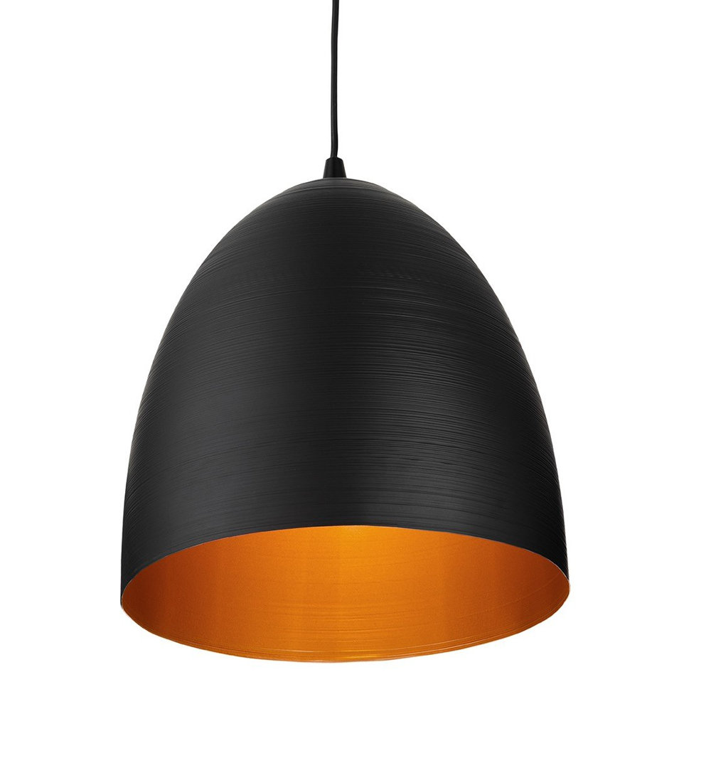1 - Light Black Dome Pendant