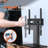 Tv Stand Mount, Swivel Universal Tv Stand For 32 To 55 Inch Tvs, Height Adjustable Portable Floor Tv Stand With Tempered Glass Base For Bedroom, Living Room