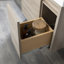 Meuble-lavabo mural simple 30,5 po avec plateau en marbre de culture-571183420