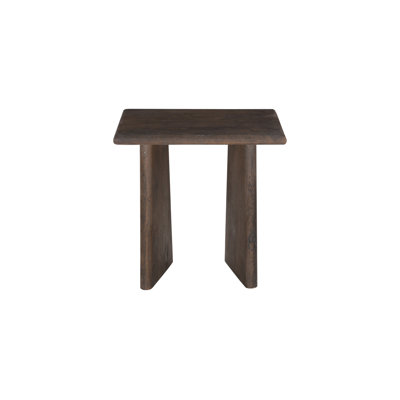 Alsey Solid Wood Abstract End Table