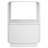 22.8" Tall Contemporary Side Table End Table with Storage Drawer, White-767949795