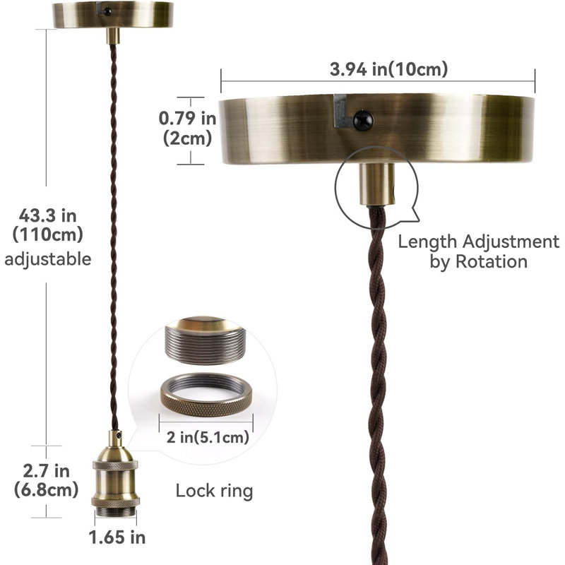 Sovanny 1 - Light Copper Simple Pendant