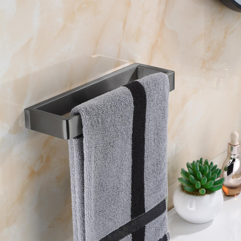 Quincaillerie de salle de bain murale 10,2 po SUS304, Gris pistolet