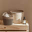 Panier de rangement naturel à tissage croisé-663487589