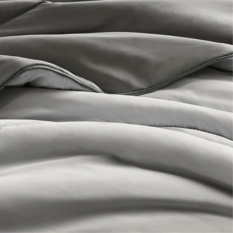 Couverture d'édredon réversible 1 pièce Tencel, Édredon double, Grey