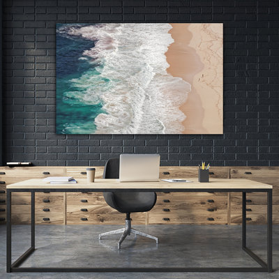 «Where The Ocean Ends On Canvas» par Andreas, reproduction