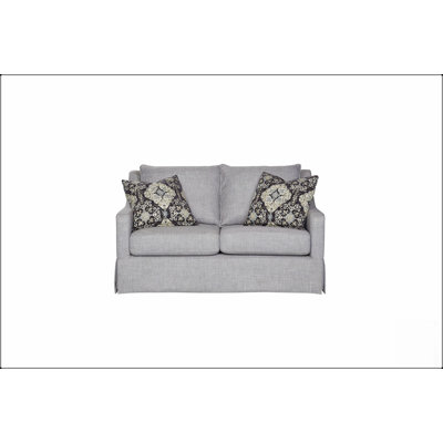 Reversible Cushion Loveseat - Dacron-Wrapped, Polyester Fabric, Includes 2 Pillows For Ultimate Comfort And Style