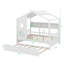 Lit double en bois de style moderne avec lit gigogne et tablette de rangement-8058665-8058670