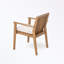 Ensemble de salle à manger d'extérieur 5 pièces avec quatre chaises à dossier à lattes et une table rectangulaire-1814867920