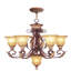 Lustre classique 6 lumières à abat-jour Aaja