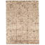 Wool Floral Area Rug in White