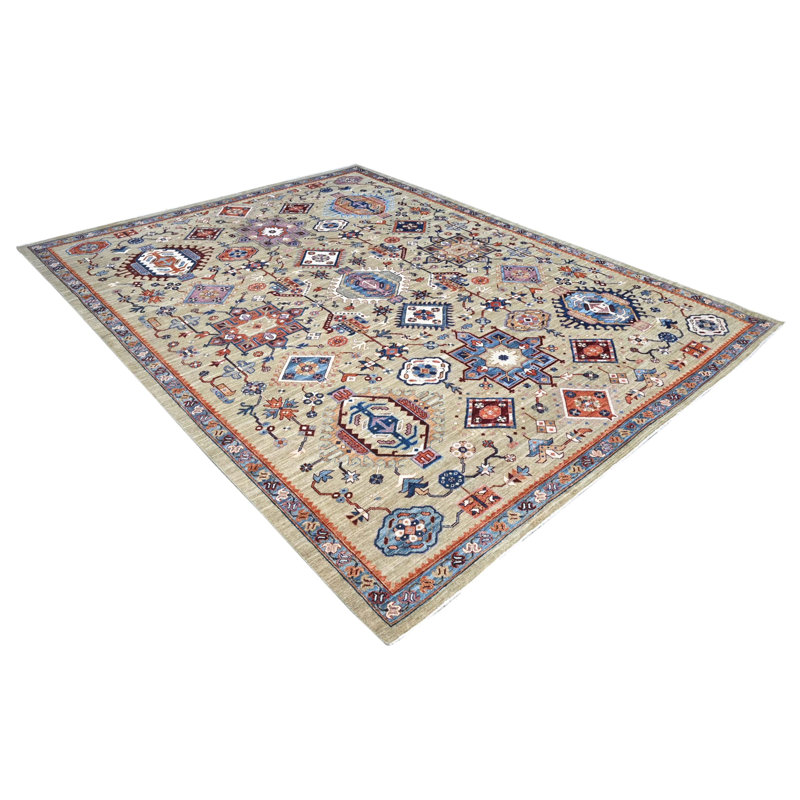 Clearance One-of-a-Kind Rectangle 7'11" X 10'1" Wool Area Rug Tan