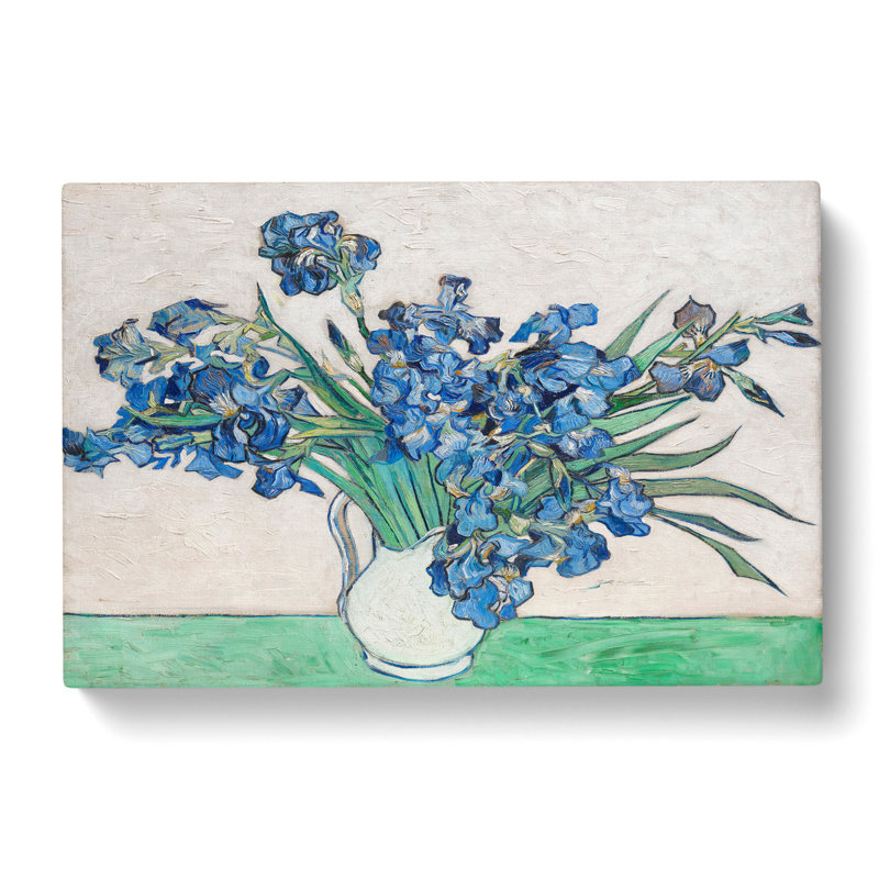 Vase Of Irises Vol.1 by Vincent Van Gogh - Wrapped Canvas, 40cm H x 60cm W x 3cm D