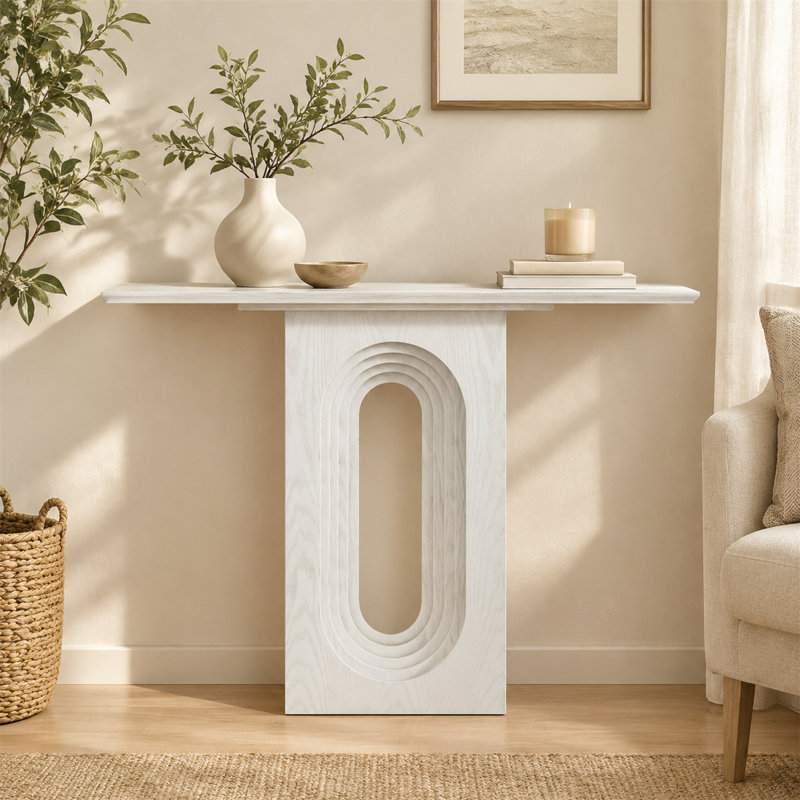 Console moderne 47,24 po, White