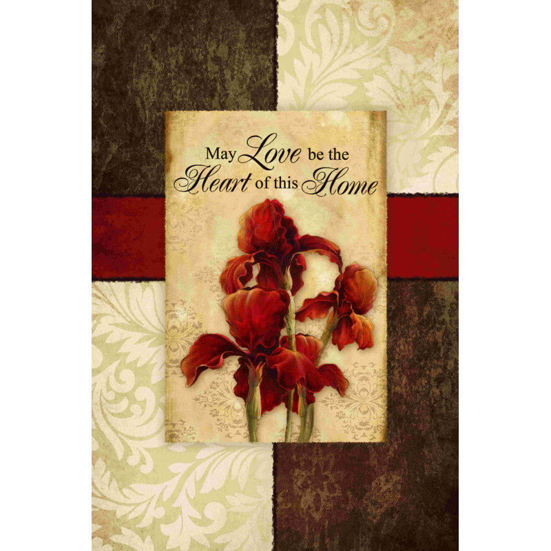 «Love Heart of Home», impression sur toile tendue, H 12 po x l 8 po