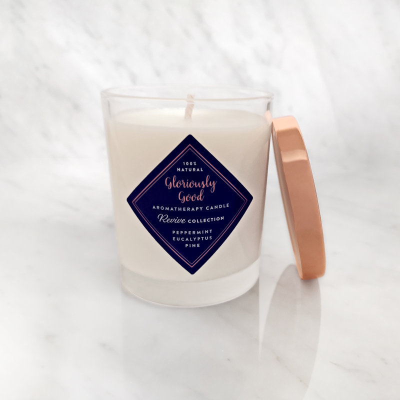 Revive Peppermint, Eucalyptus & Pine Scented Jar Candle