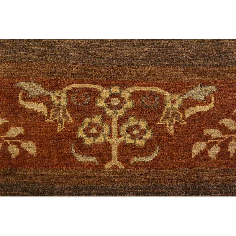 Abigale One-of-a-Kind 4'1" x 5'9" 1960s Area Rug in Brown/Rust