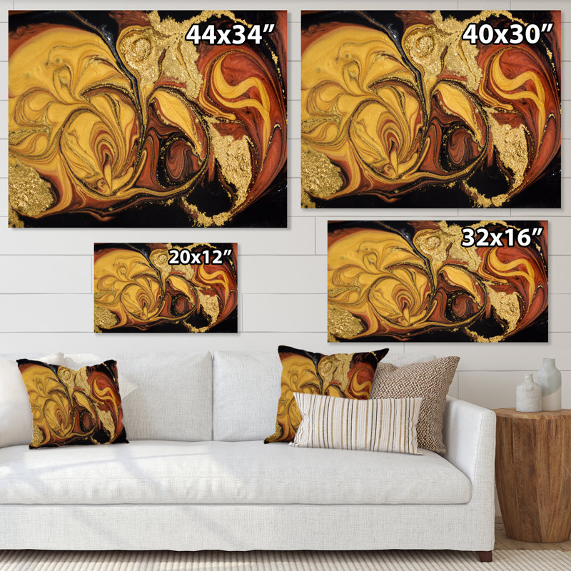 «Orange Orange», impression sur toile, H 16 po x l 32 po, Toile tendue