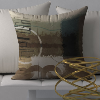 Abstract Reversible Throw Pillow