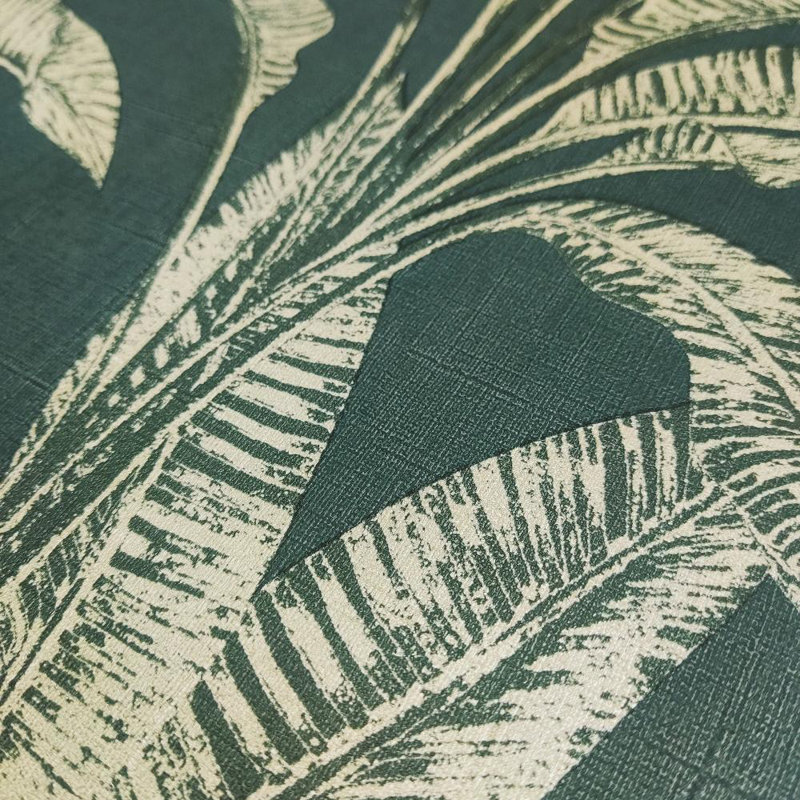 Papier peint luxueux Luxe Palm, Vert