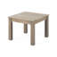 Grey Wood Side Table - Open Slat, 19.6In X 15In , 19.6"W 19.6"D 15.05"H