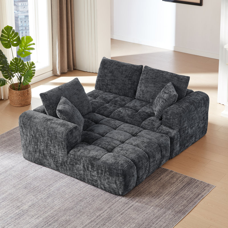 L-shape Luxury Sectional Oversized Sofa,mnimalist Design,comfy Sleeper Couch For Living Room,apartment&reception Spaces