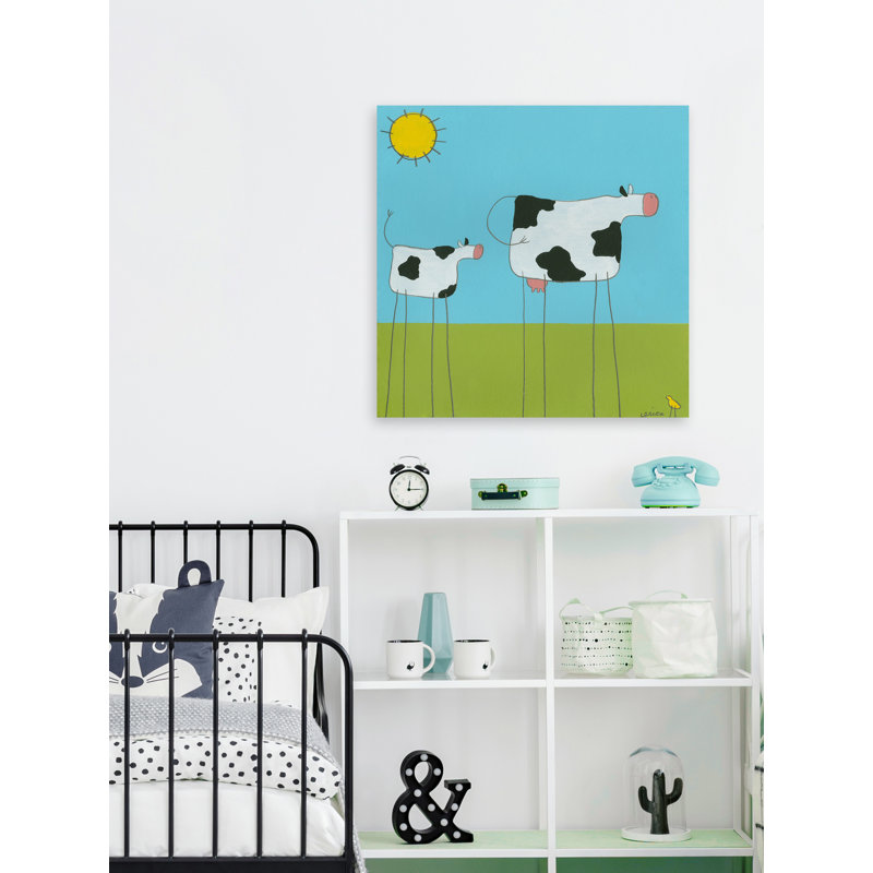 Kirkpatrick «Leg Cow I», reproduction sur toile tendue, H 32 po x l 32 po x P 1,5 po