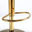 Chaise de bar en velours Krisheena, plaquée or pur, conception unique, rotation à 360 degrés.-412107340