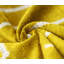 Coussin lombaire en velours jaune moutarde fait à la main 16 x 24 po - coussin géométrique moderne