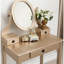 Table de coiffeuse avec tabouret Resplendent Gold-27028467