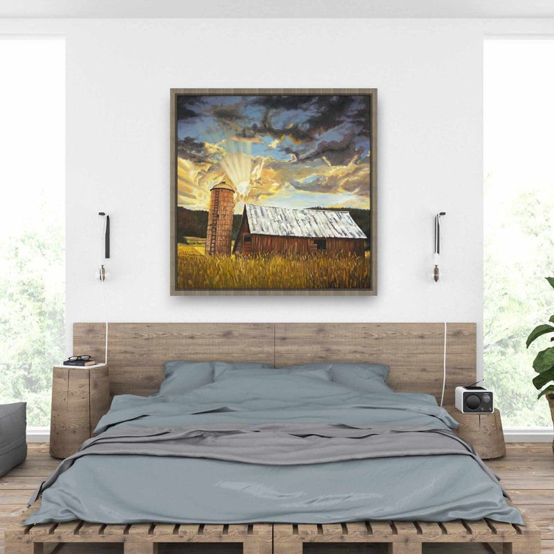 Hay Barn - toile encadrée | Construire des paysages
