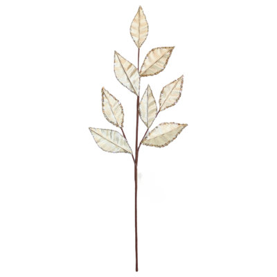 28.4in(s) Magnolia Leaves Metallic Champagne Color Pick
