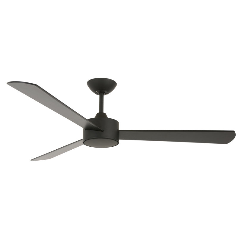 52" Tora 3 - Blade Standard Ceiling Fan with Remote Control, Oil Rubbed Bronze