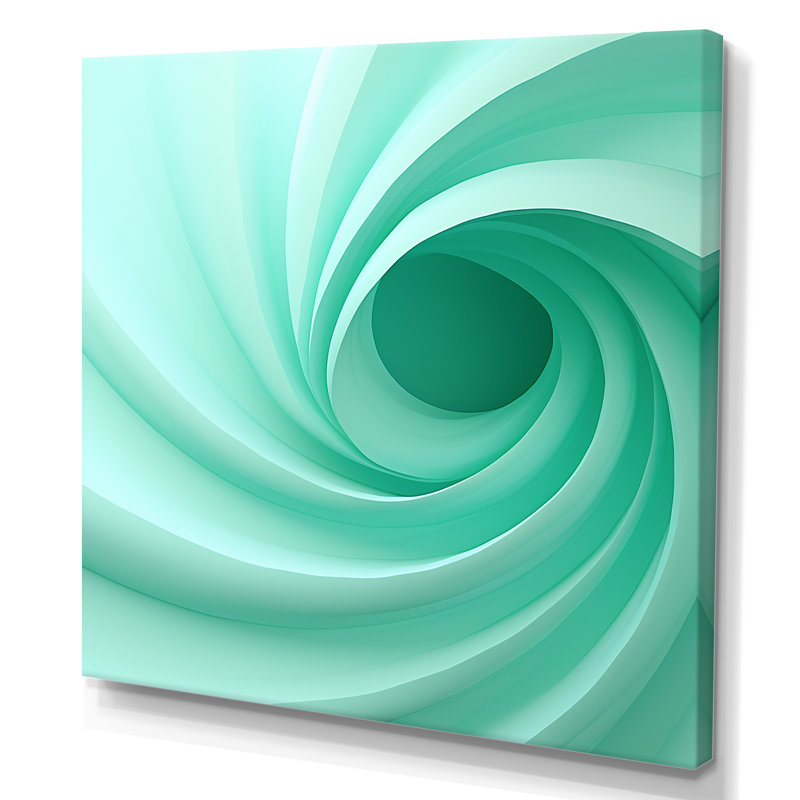 «Chrishun - Abstract Spirals», impressions d'art mural_106232, H 16 po x l 16 po x P 1 po, Toile tendue