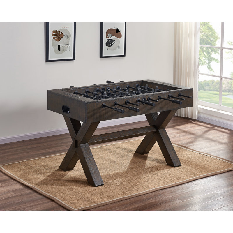 Homestead Cappuccino Rustic Foosball Table with Steel Rods