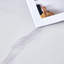 Table luxueuse en pierre frittée de 42 po: plateau durable de 0,45 po + pieds en acier de 6 po, capacité de 350 lb, surface veinée blanche / grise résistante aux taches et à la chaleur - Design minimaliste moderne