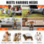 Escalier pour chien pour voiture 4 marches pliantes pour chien en aluminium pouvant supporter jusqu'à 150 lb