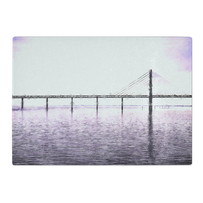 Tempered Glass Oresund Bridge Chopping Board