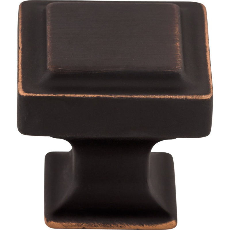 Ascendra Square Knob, Umbrio, 1 1/8" Length