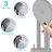 Matte Black Handheld Shower And Rainfall Head System - 3-Setting , Adjustable Slide Bar, Corrosion Resistance, 1.8 Gpm Flow Rate, Easy Lime Scale Removal, Wall Mounted With 8" & Handheld, Scratch