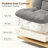Wide Pet‑Friendly Reclining Swivel Office Chair-757632142