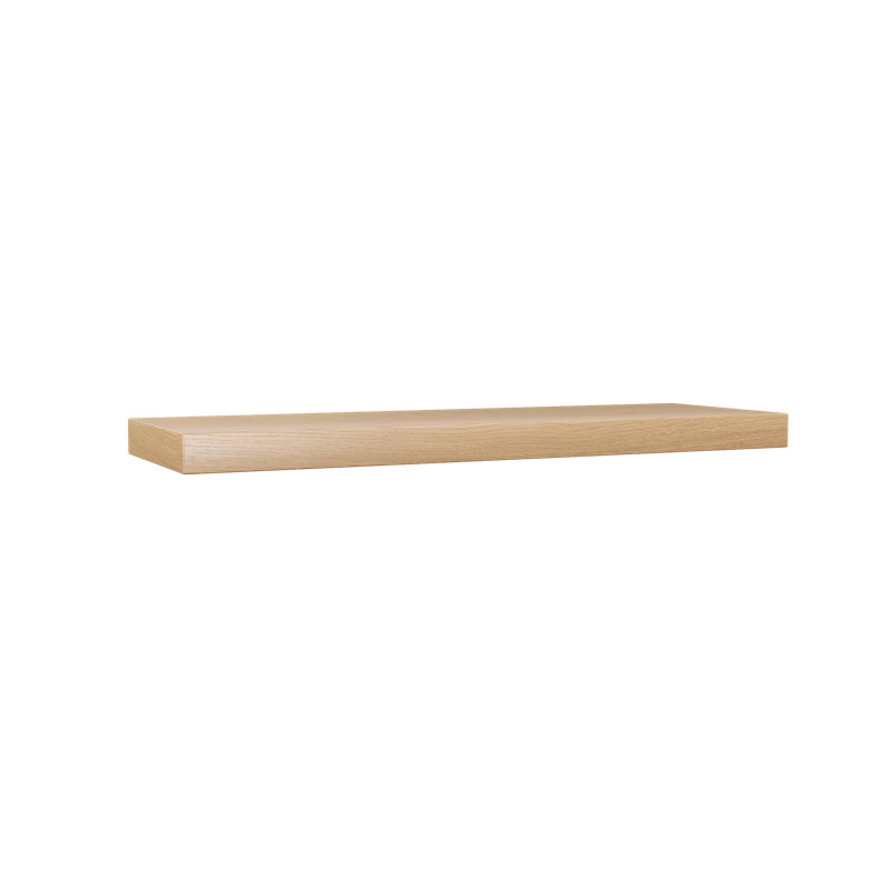 Plain Sliced Oak Floating Shelf, Oak Wood