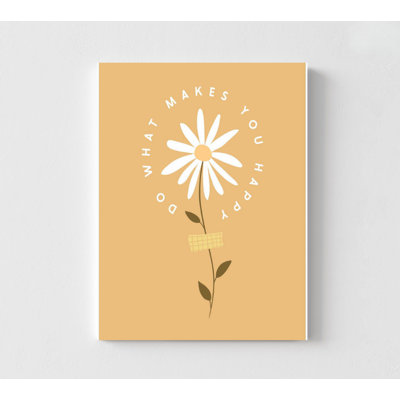 Do What Makes You Happy Watercolor Art Print (Multiple Sizes & Frames)