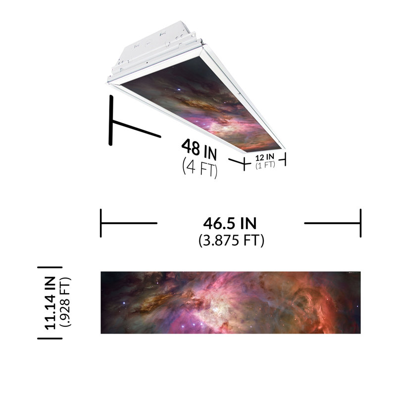 Astronomy Rectangle Fixture Component Ceiling Light