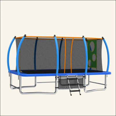 Longue trampoline rectangulaire extérieure pour adultes 8X14FT
